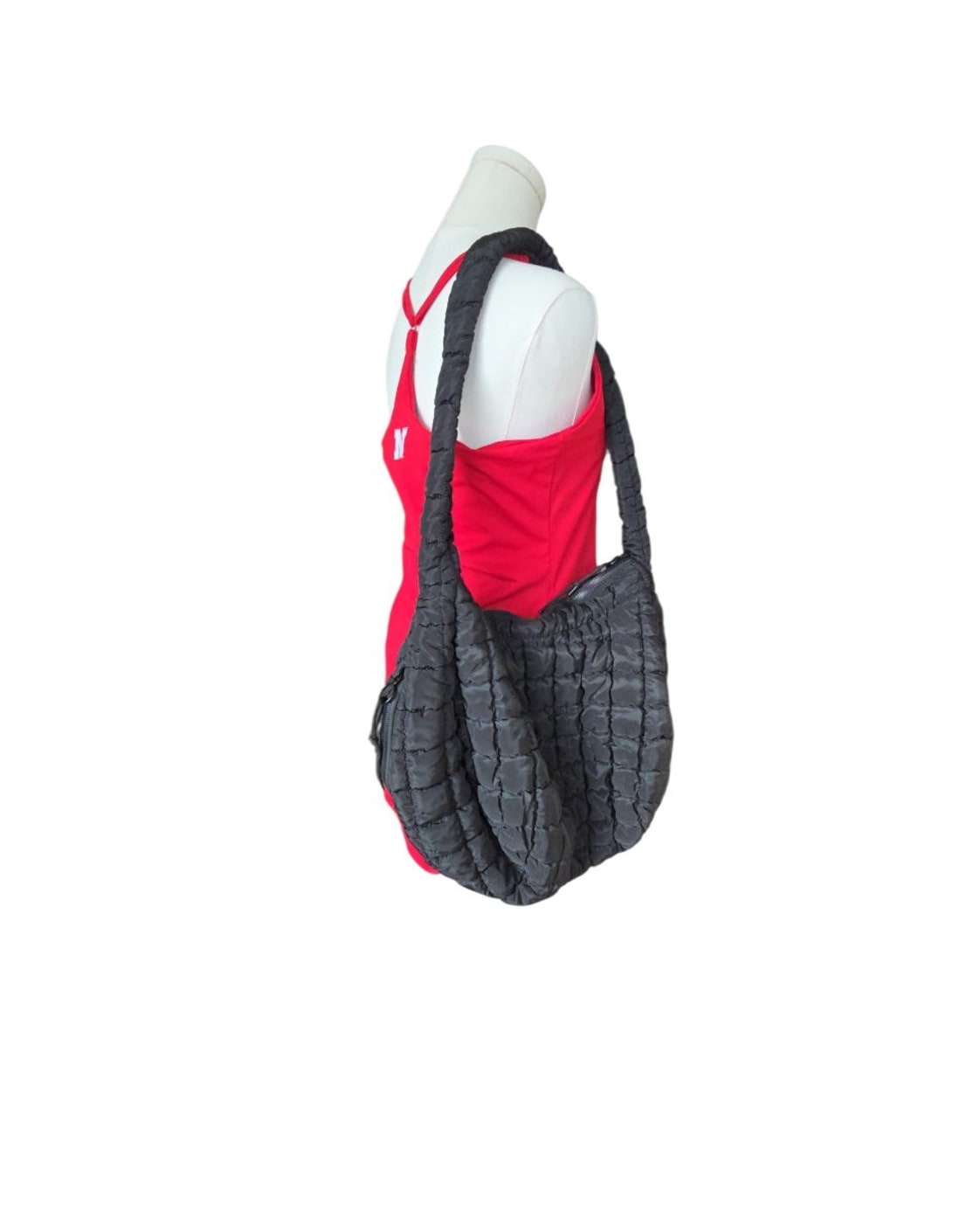 Quilted Crescent Shoulder Bag