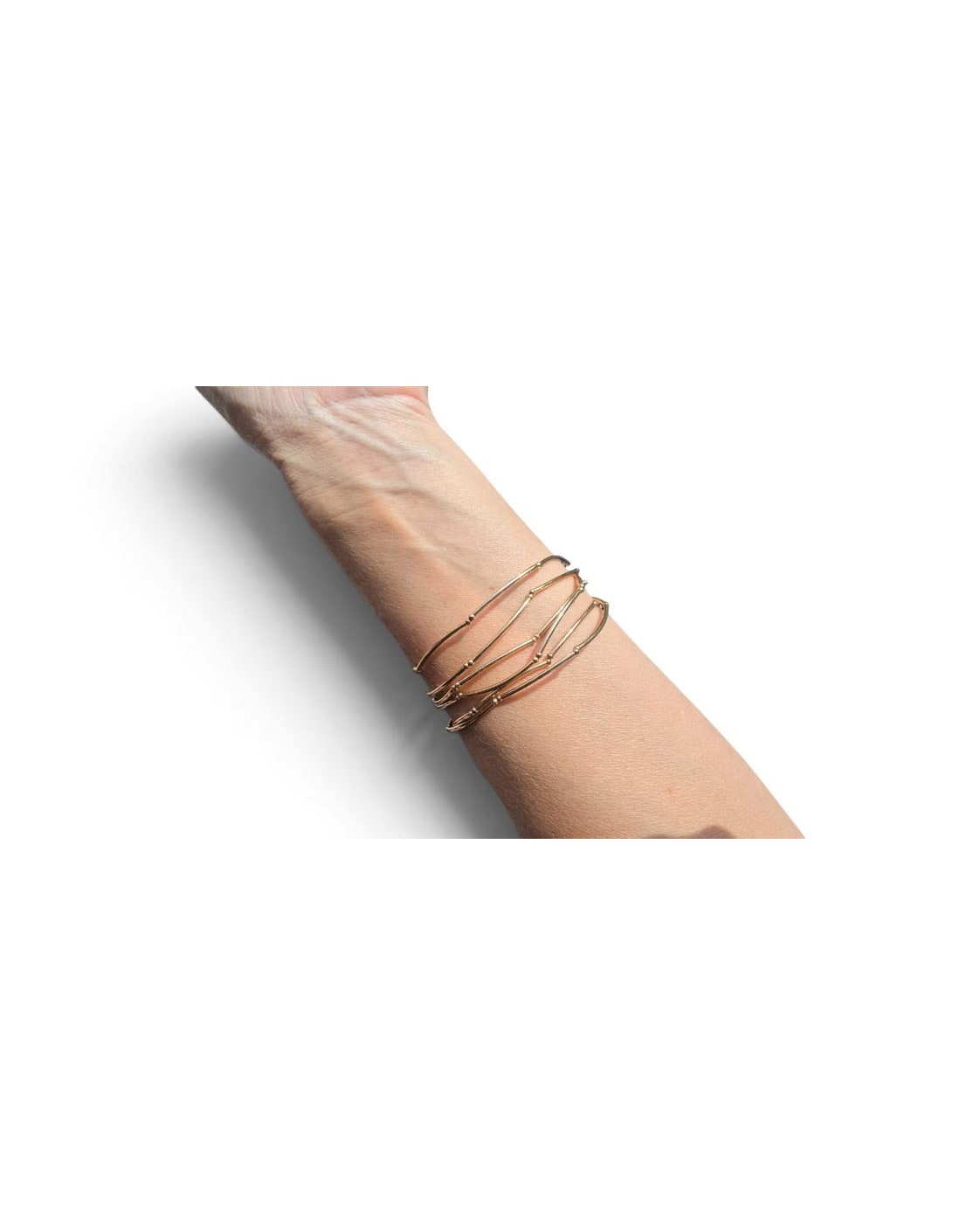 Sculptural Wire Wrap Bracelet
