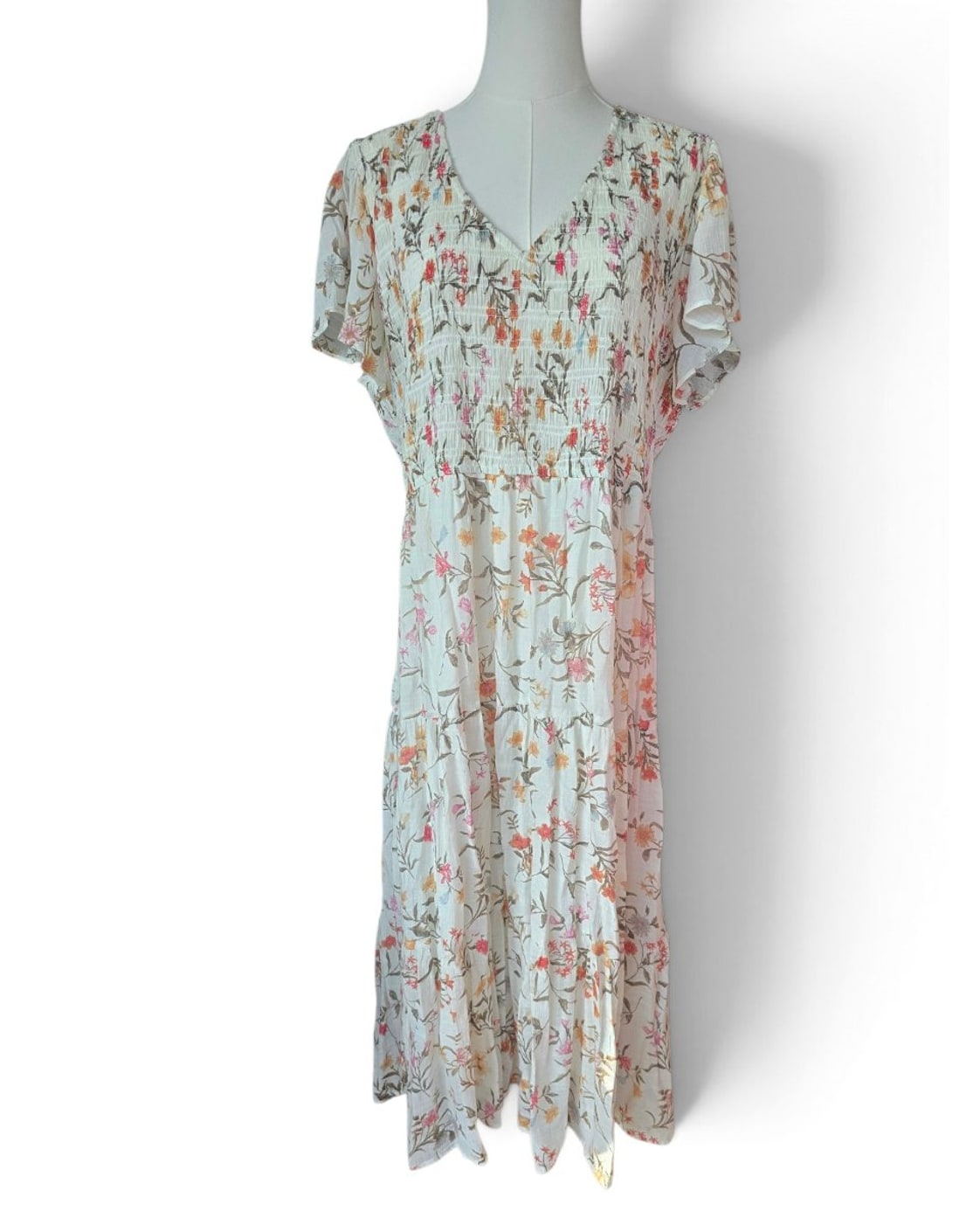Perch by blu pepper Floral Smocked Maxi Dress