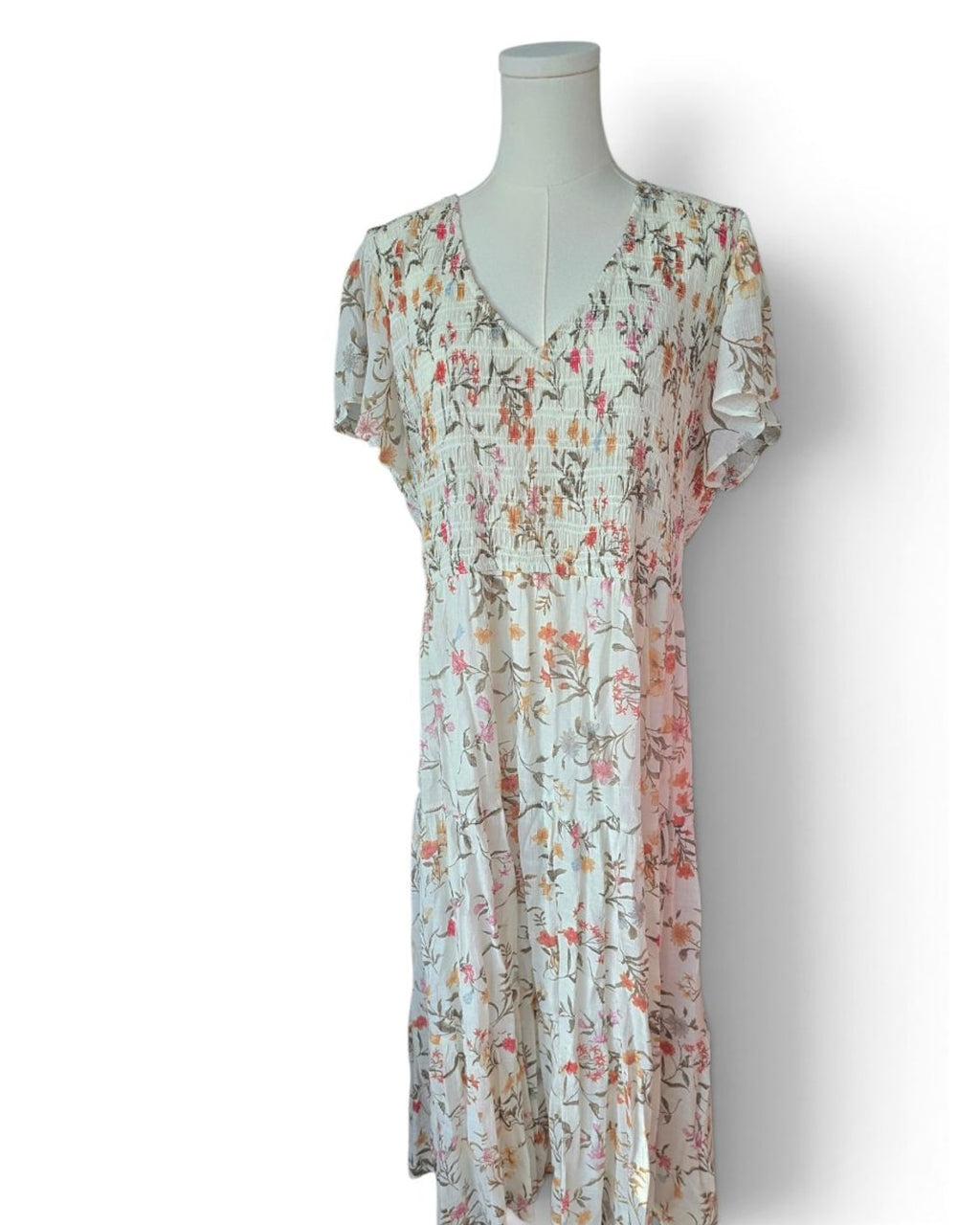 Perch by blu pepper Floral Smocked Maxi Dress