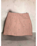 Rhinestone Floral Embellished Mini Skirt