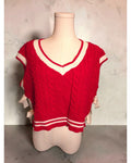 day + moon Cupid Side Tie Sweater Vest