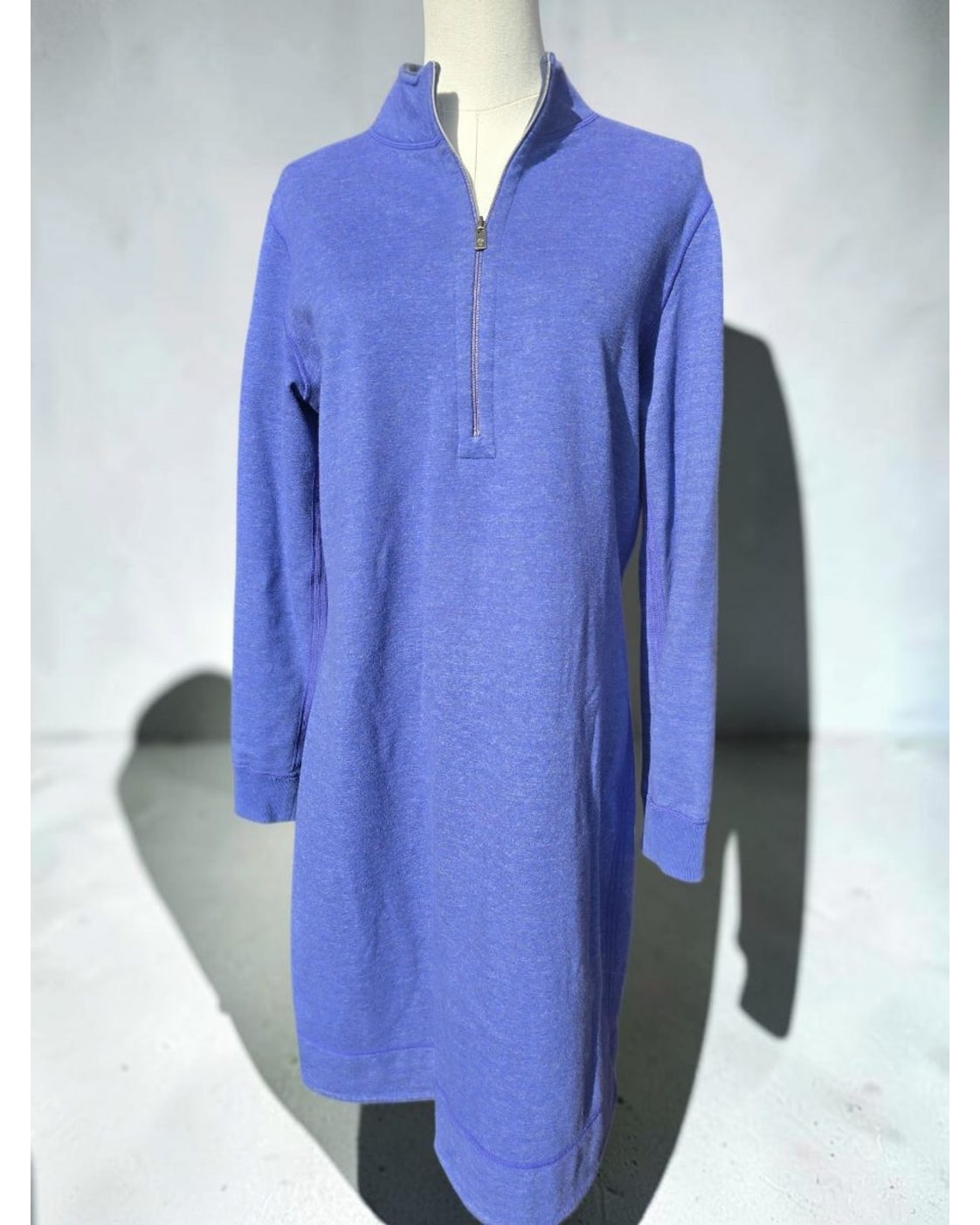 Tommy Bahama Quarter-Zip Midi Dress