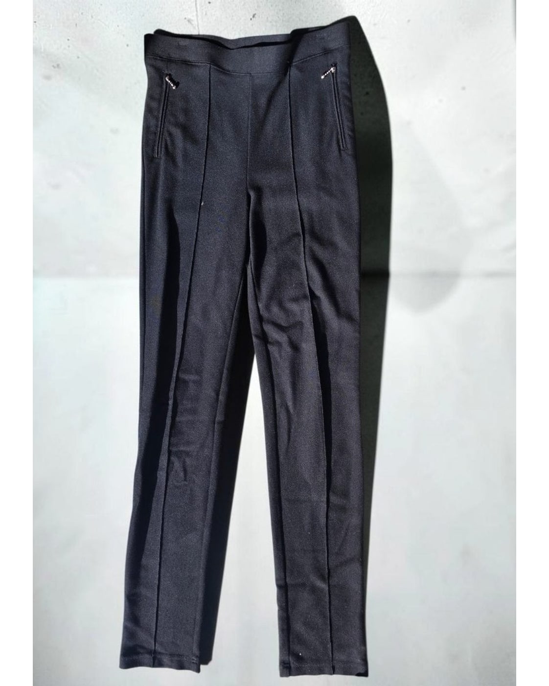 Black MODE DE VIE Zipper Accent Leggings, size M