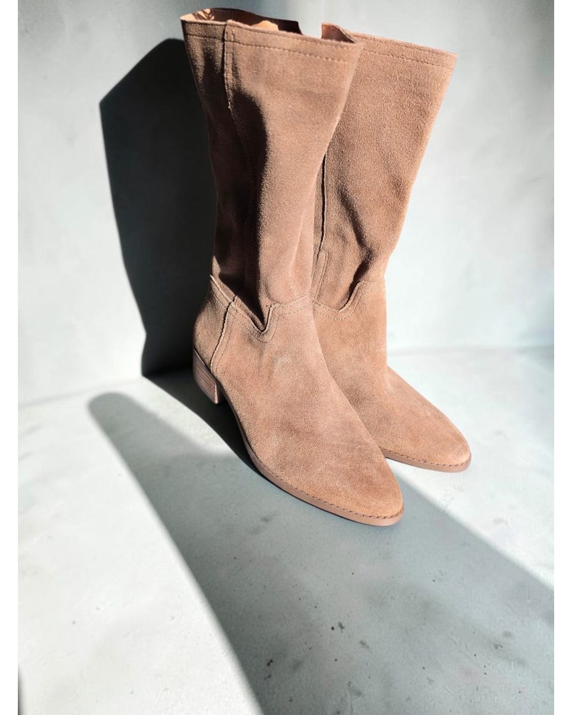 LUCKY BRAND Suede Mid-Calf Boots