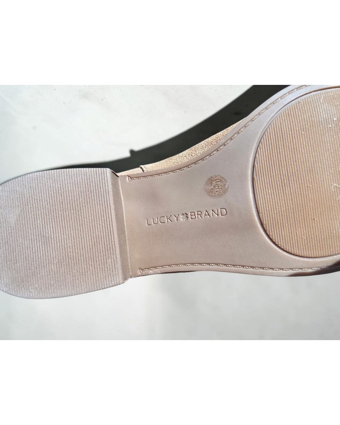 Beige LUCKY BRAND Suede Mid-Calf Boots, size 8½ – photo 5