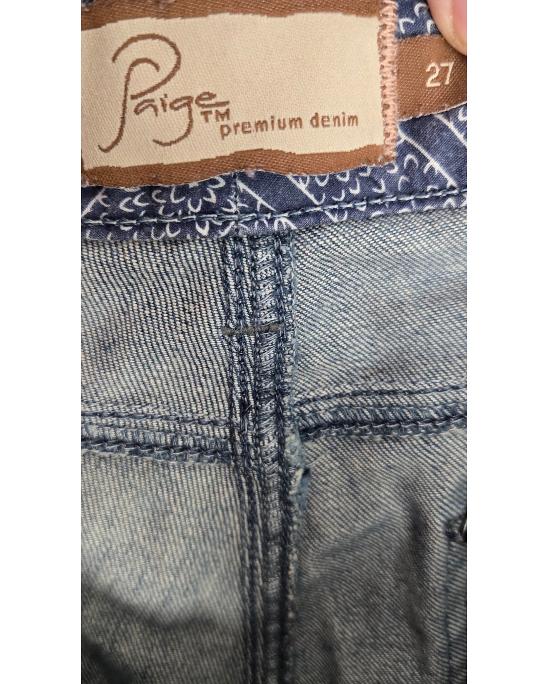 Blue Paige Premium Denim Paige Bel Air Skinny Jeans, size 27 – photo 5
