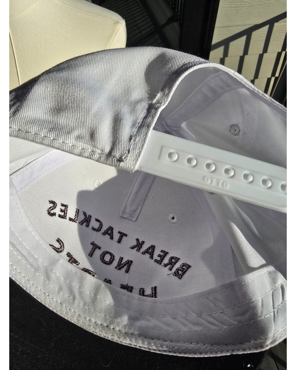 Break Tackles Not Hearts Baseball Cap