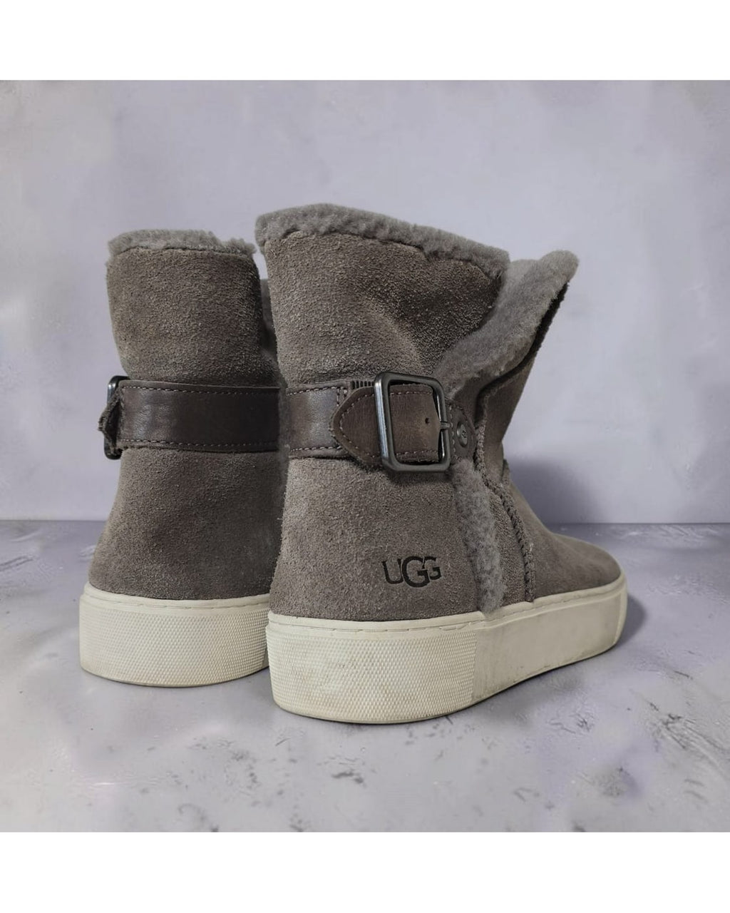 UGG Aika Suede Buckle Booties