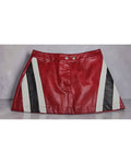 Bailey Rose Racing Stripe Faux Leather Mini Skirt