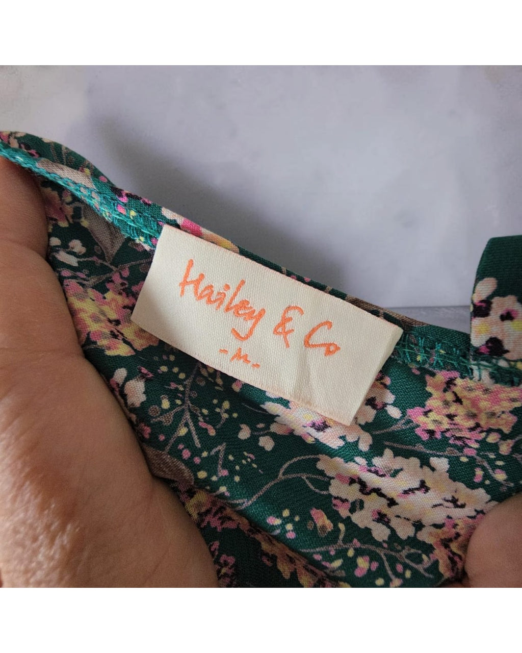 Hailey & Co Floral Ruffle-Shoulder Mini Dress