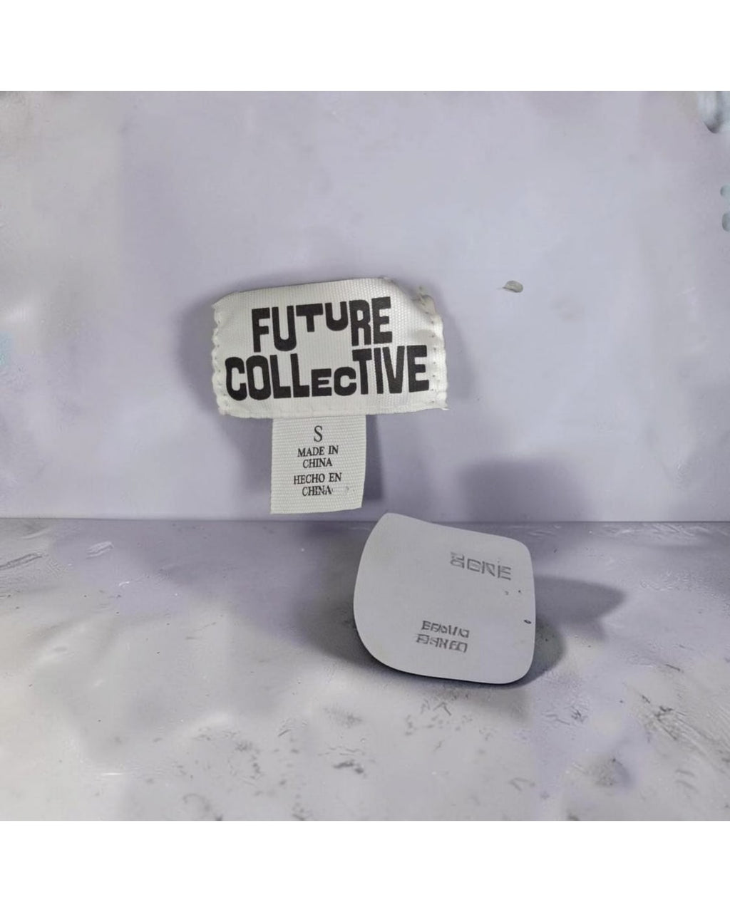FUTURE COLLECTIVE Metallic Cropped Short Sleeve Sweater