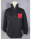 Nebraska Quilted Snap-Neck Pullover Jacket