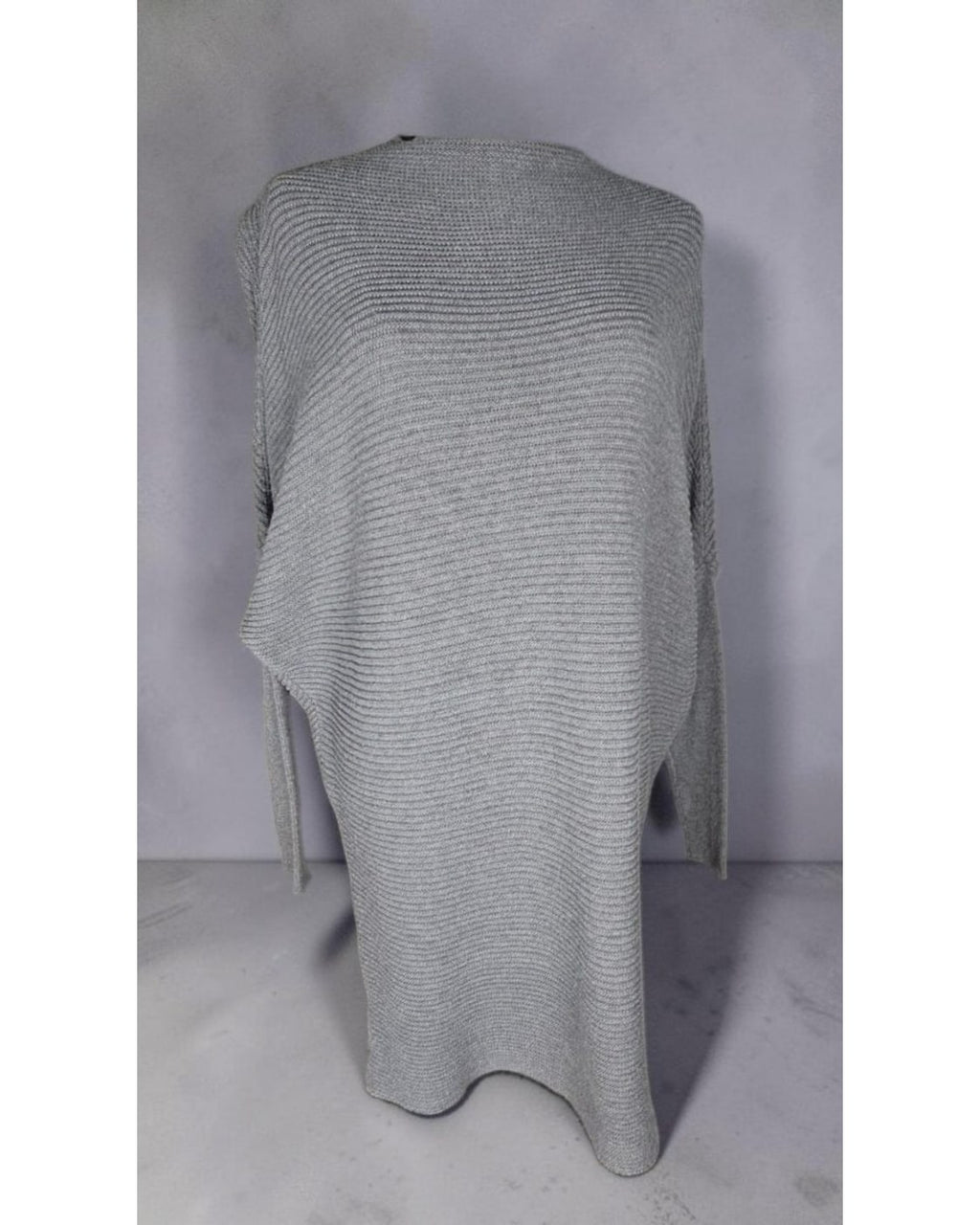 H HALSTON Asymmetric Poncho Sweater
