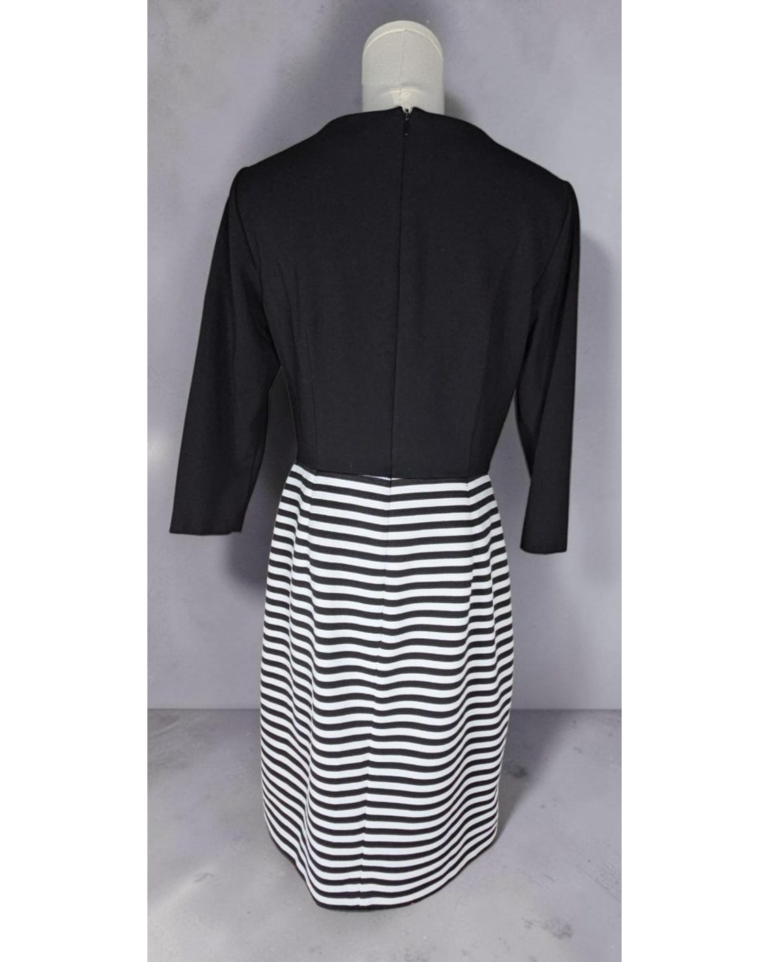 ANTONIO MELANI Striped Sheath Midi Dress