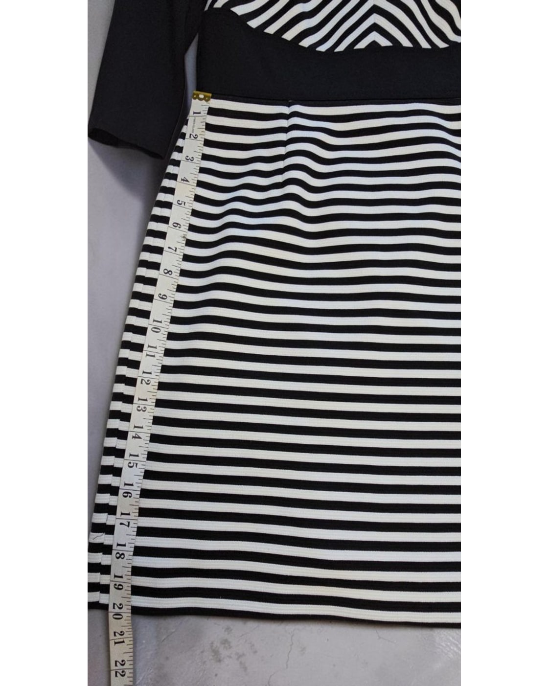 ANTONIO MELANI Striped Sheath Midi Dress
