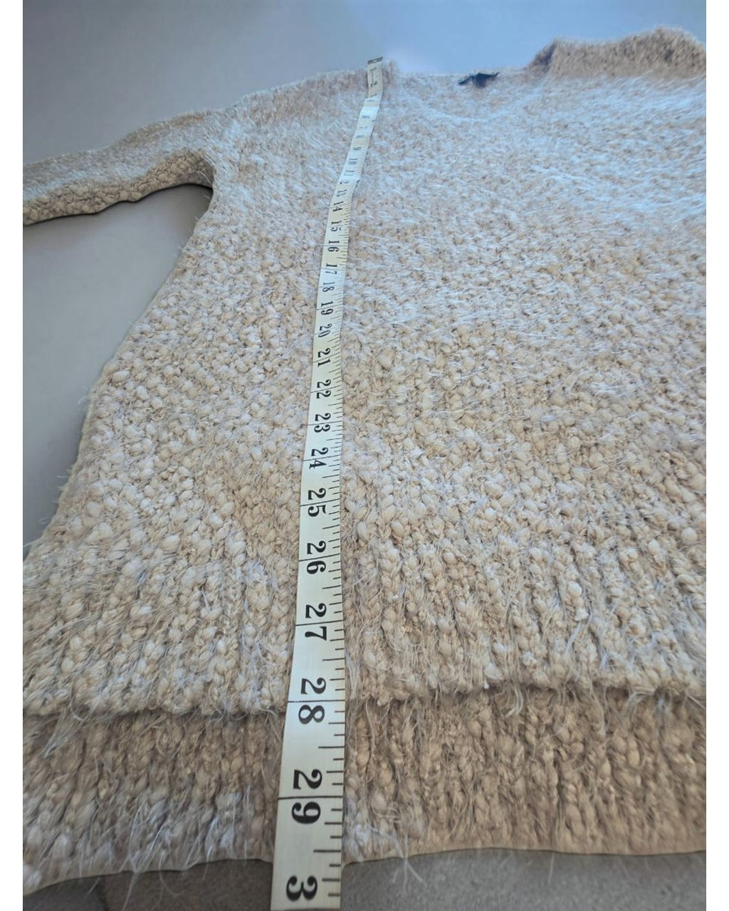 TRIBAL Textured V-Neck Tunic Sweater