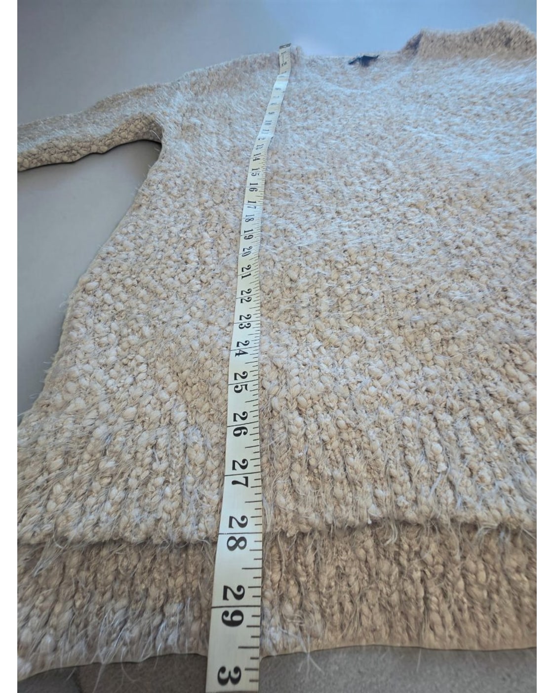 TRIBAL Textured V-Neck Tunic Sweater