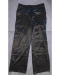 DOUBLE ZERO Satin Wide-Leg Cargo Pants