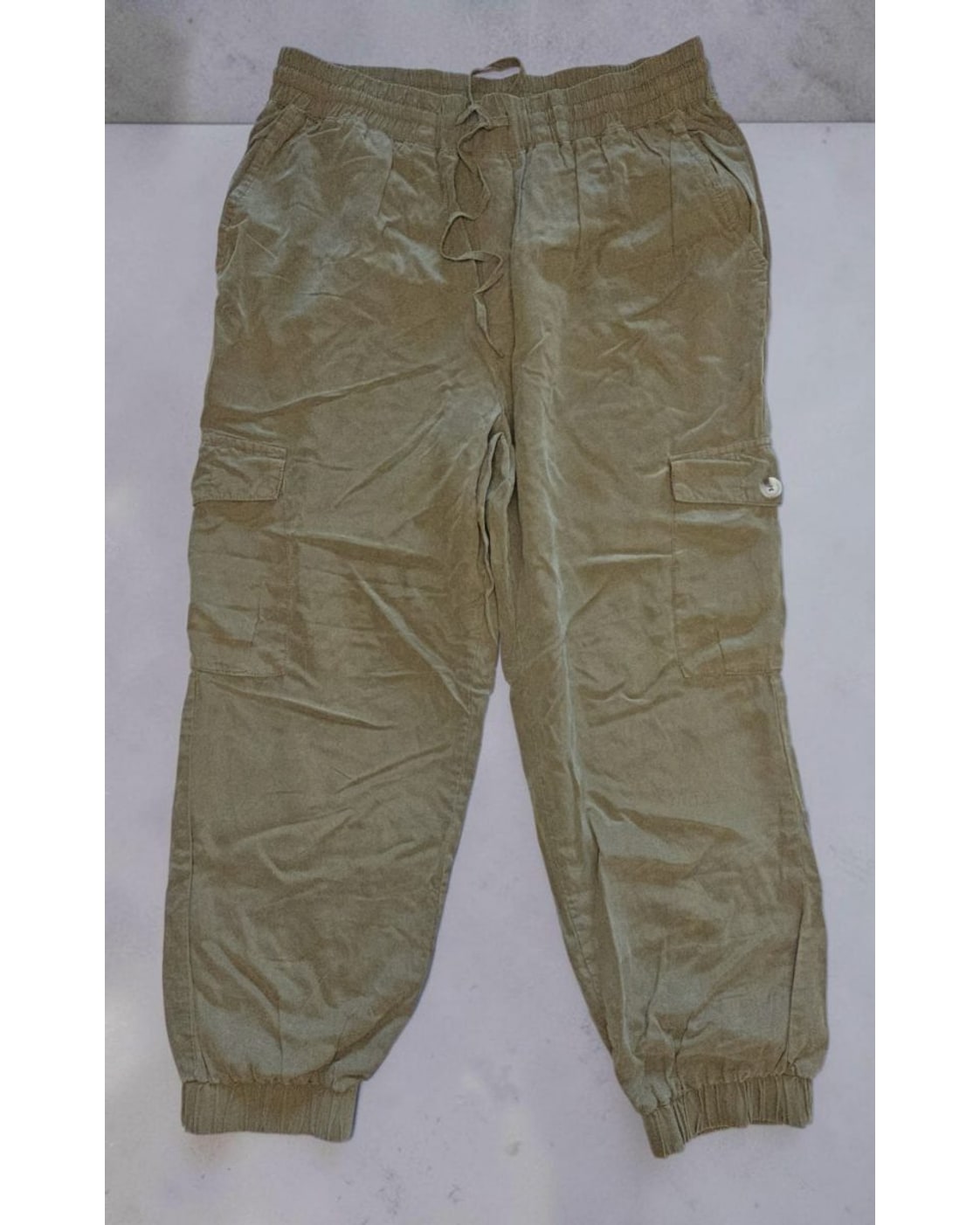 DRESS FORUM Satin Cargo Joggers - NWT