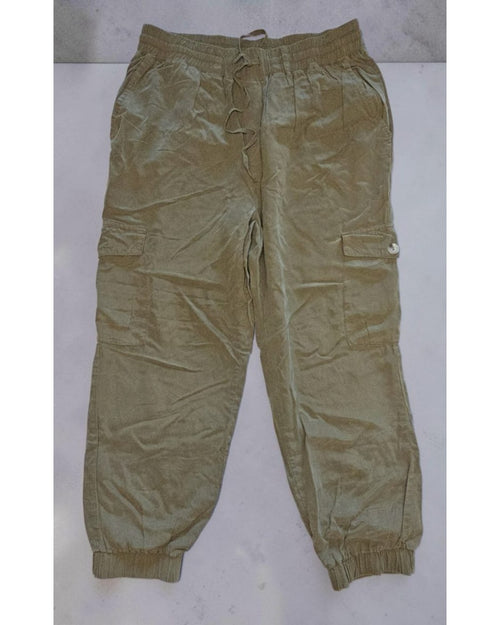 Green DRESS FORUM Satin Cargo Joggers - NWT, size L