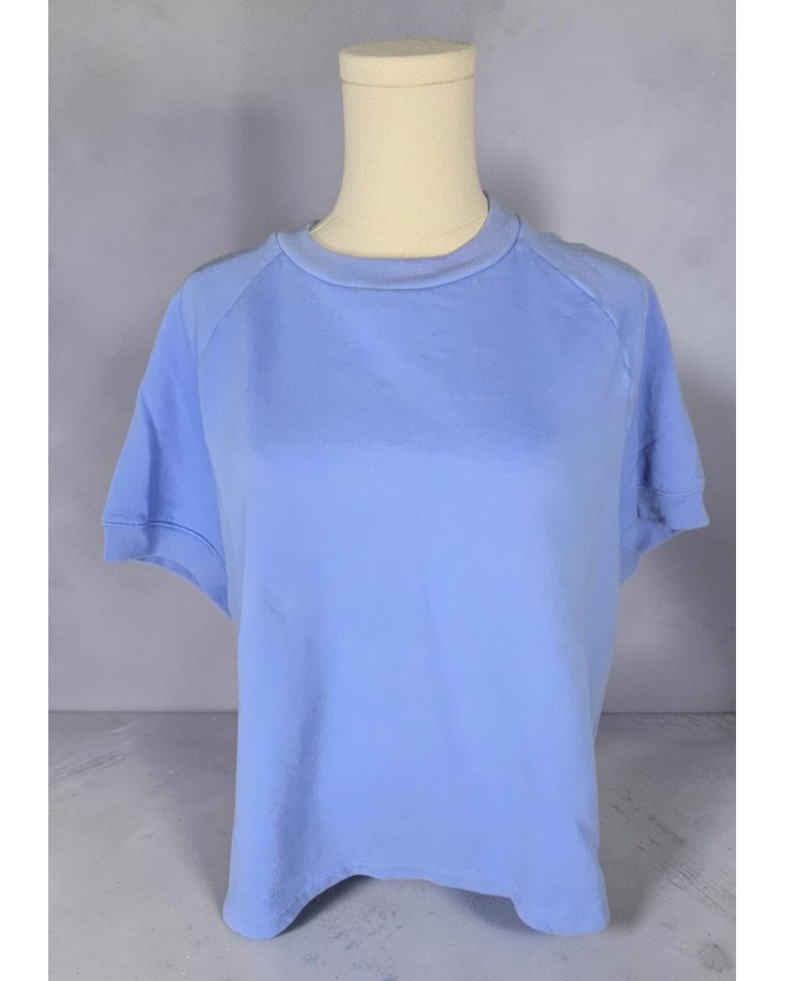PINK VICTORIA'S SECRET Cropped Raglan Short Sleeve Sweatshirt