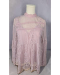 attard state Lace Long Sleeve Mini Dress