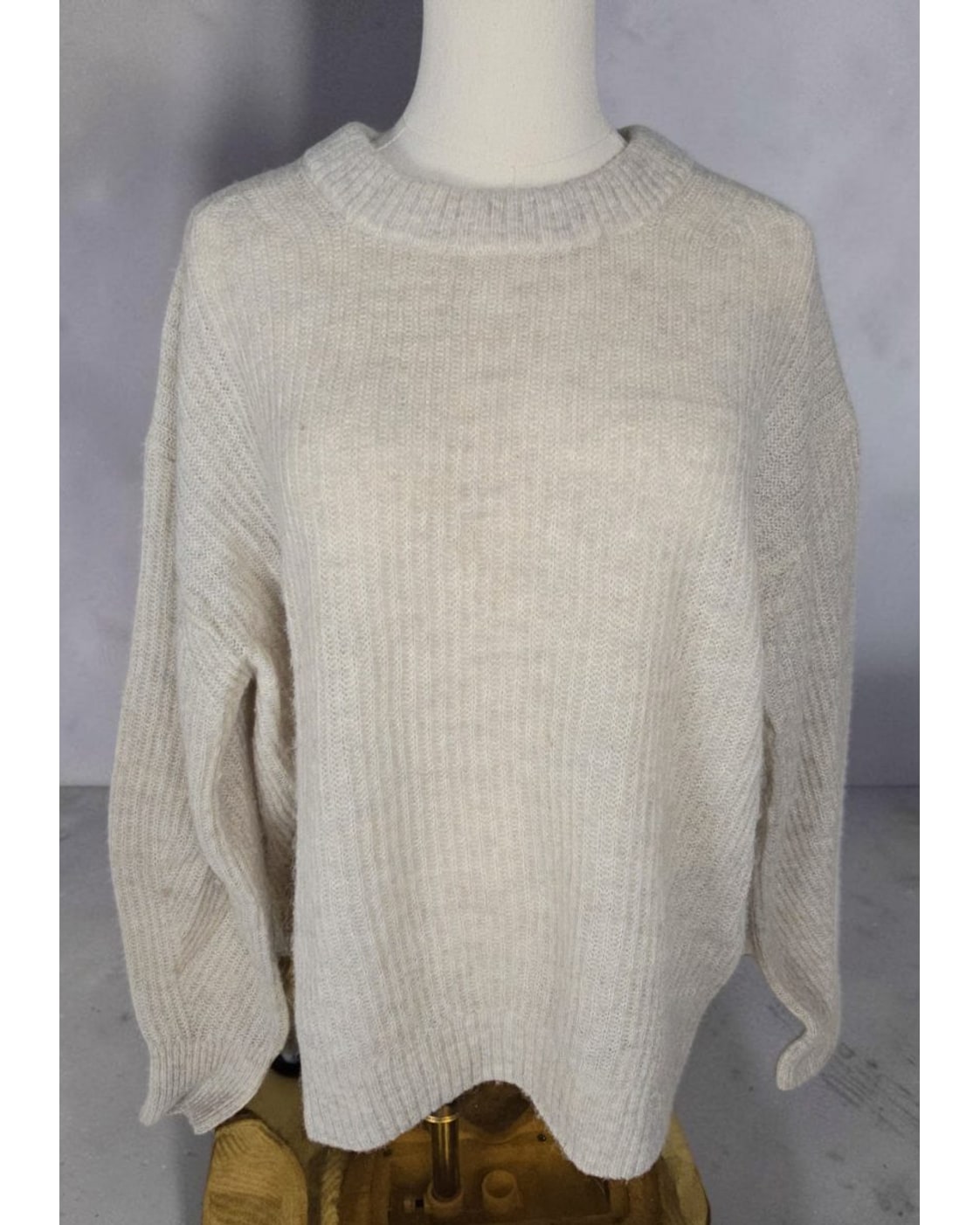 EVERLANE Fuzzy Crewneck Sweater