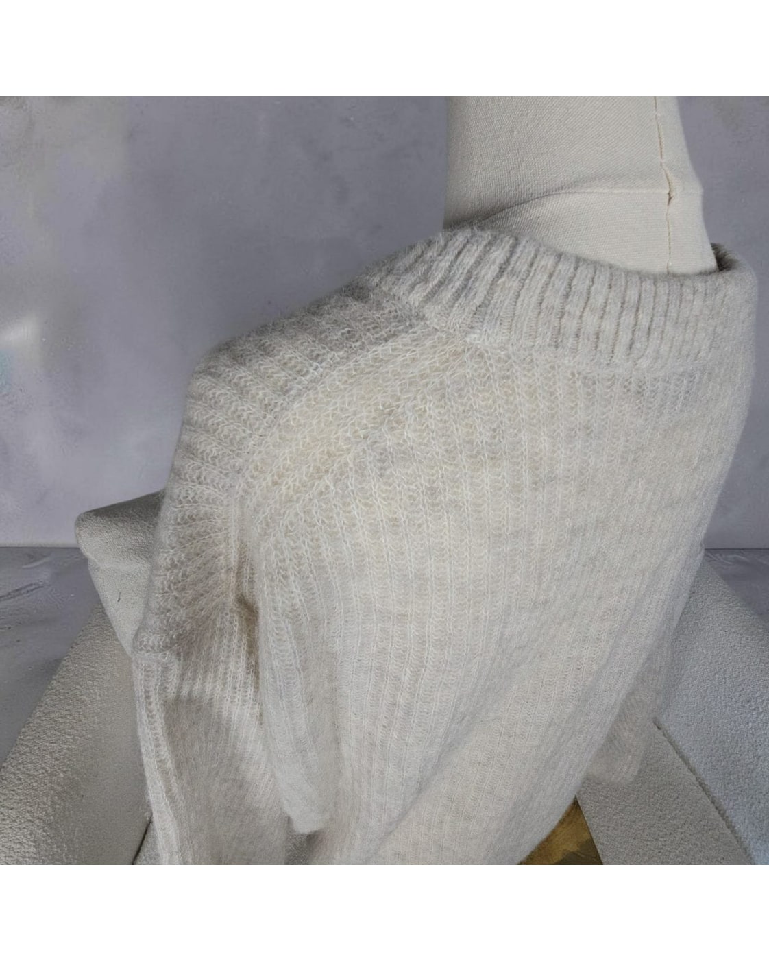 EVERLANE Fuzzy Crewneck Sweater