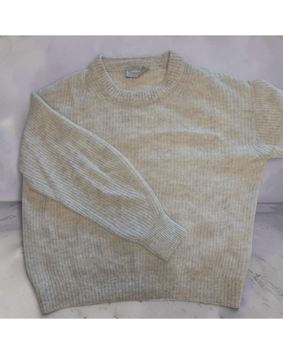 EVERLANE Fuzzy Crewneck Sweater