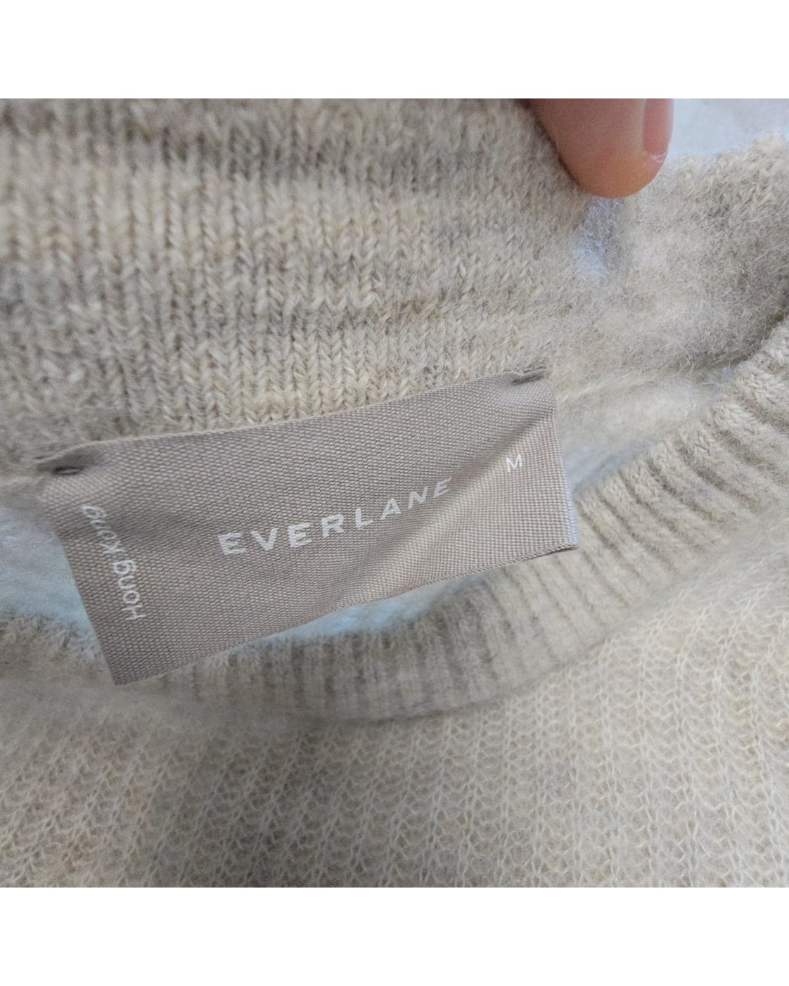 EVERLANE Fuzzy Crewneck Sweater
