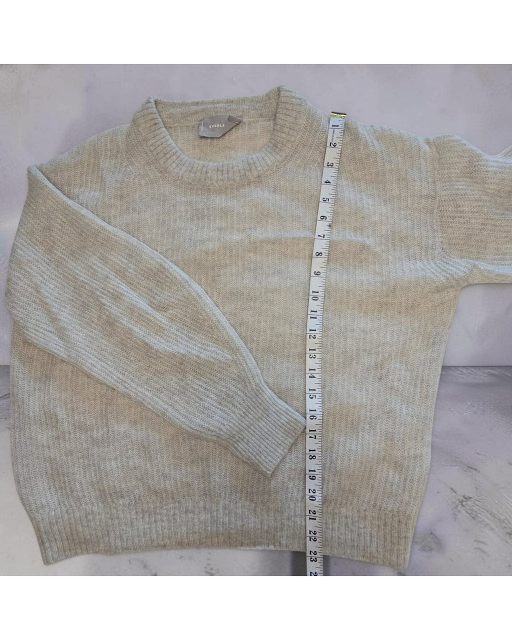 EVERLANE Fuzzy Crewneck Sweater