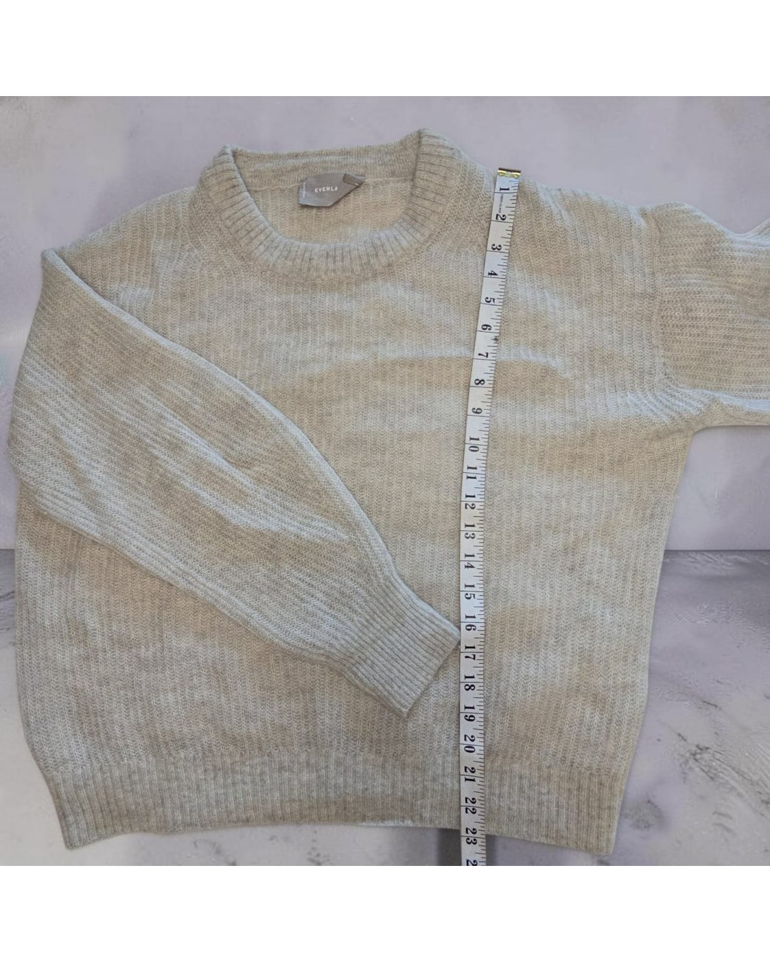 EVERLANE Fuzzy Crewneck Sweater