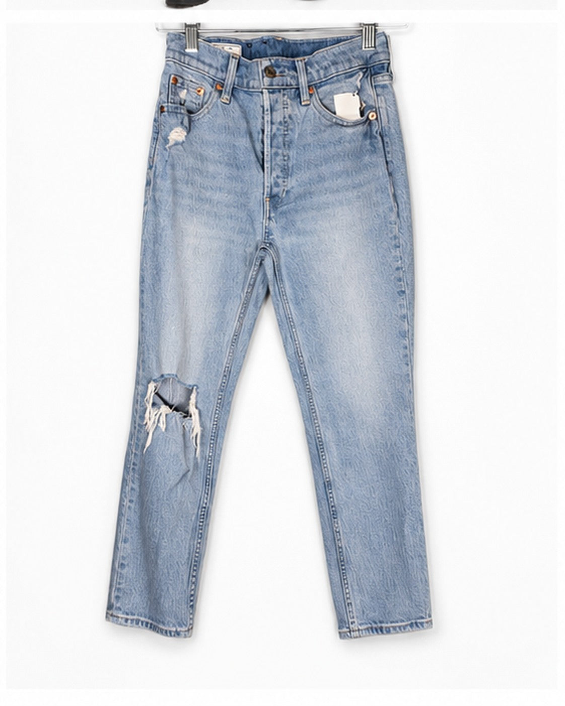 High Rise Cheeky Straight Jeans
