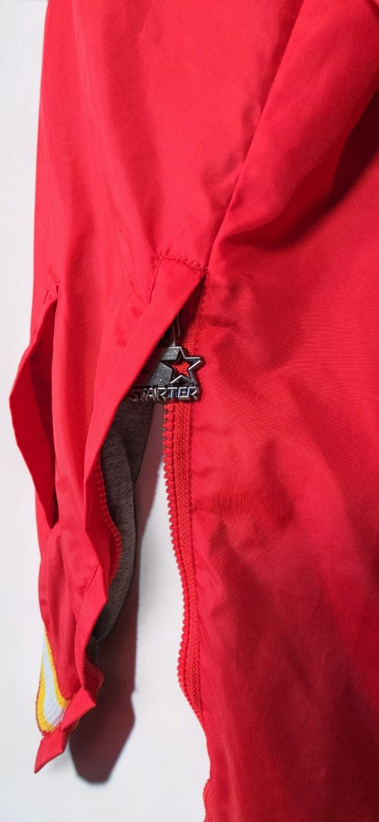 STARTER Kansas City Chiefs V-Neck Pullover Windbreaker