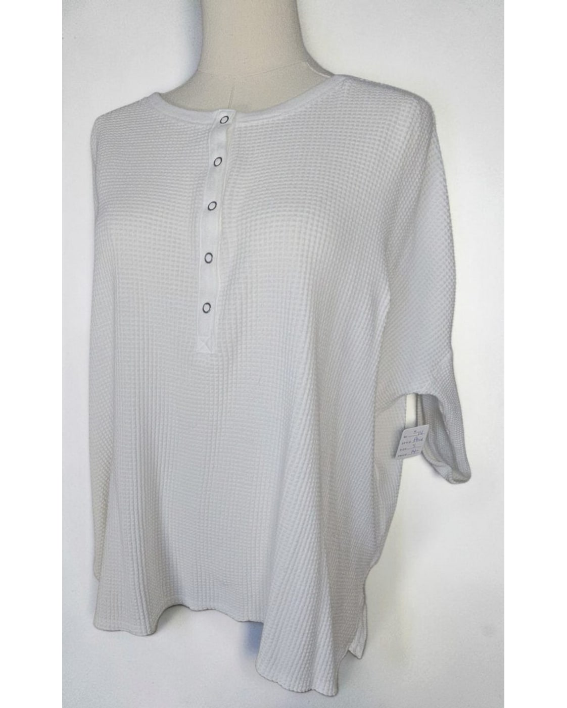 OFFLINE by Aerie Waffle Knit Henley Top