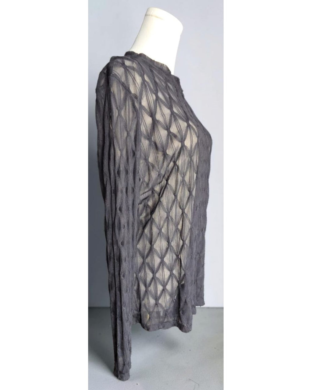 maurices Geometric Sheer Knit Top