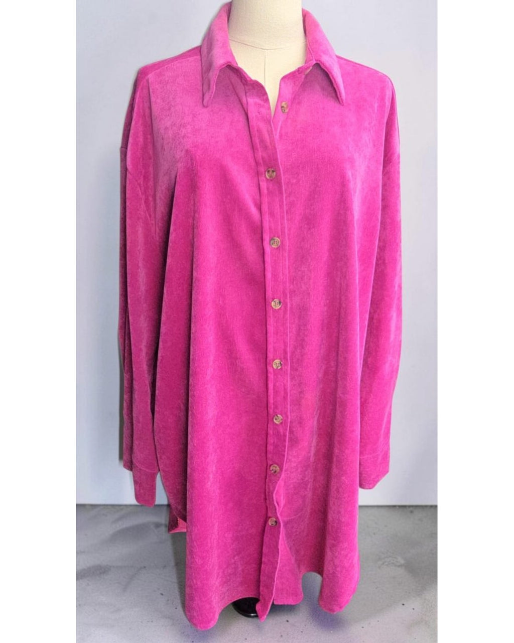 HAVE Oversized Longline Button Down Shirt - NWT