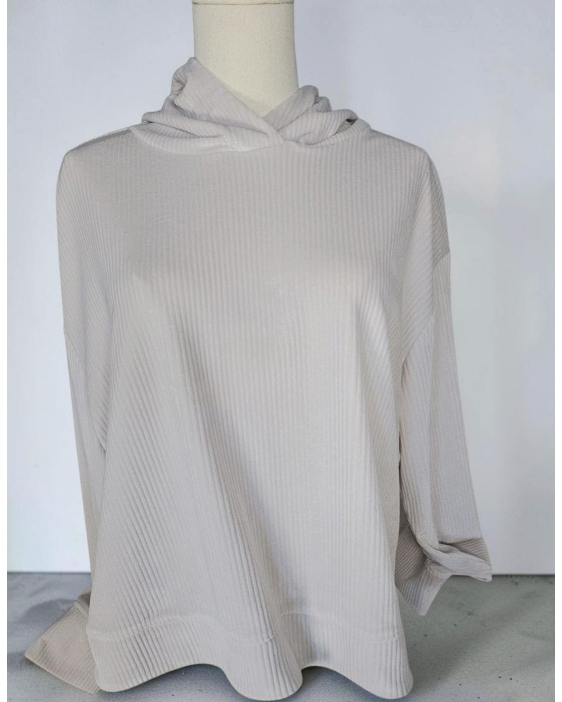 Avia Rib Velour Cropped Hoodie