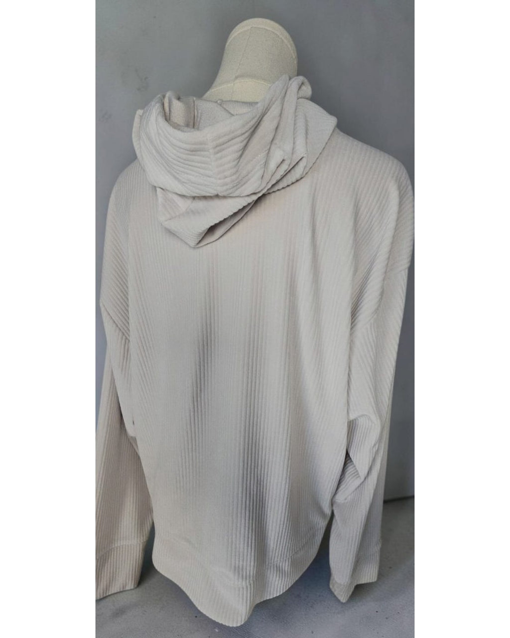 Avia Rib Velour Cropped Hoodie