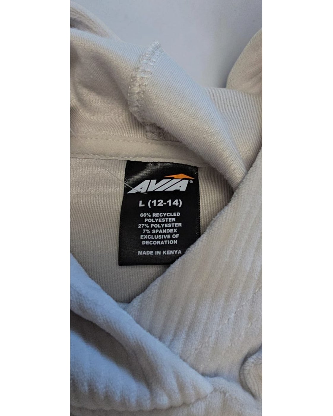 Avia Rib Velour Cropped Hoodie