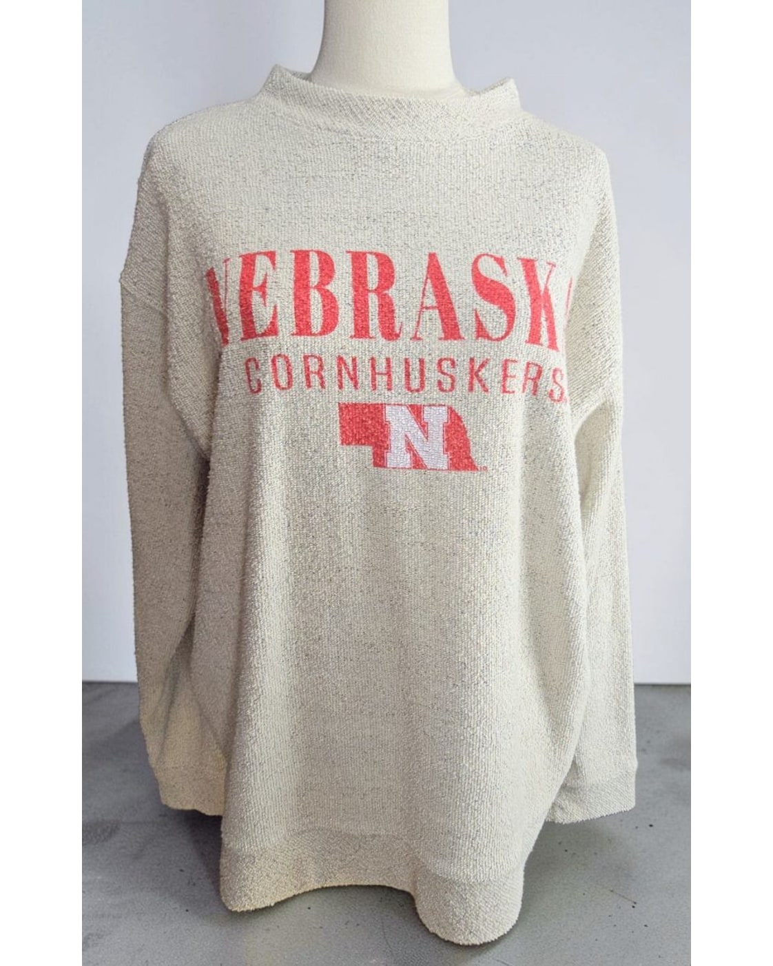 bottom drawers Nebraska Cornhuskers Textured Knit Top