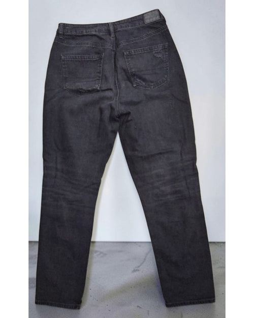 Blue AMERICAN EAGLE OUTFITTERS Distressed Straight Jeans, size US 8 LONG