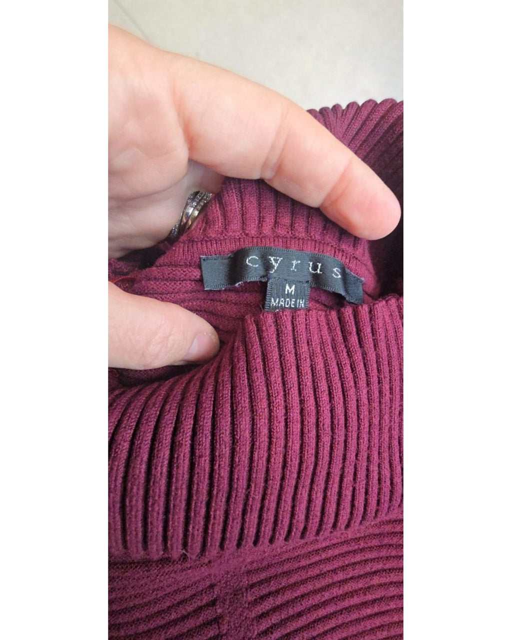cyrus Ribbed Cowl-Neck Tunic Sweater