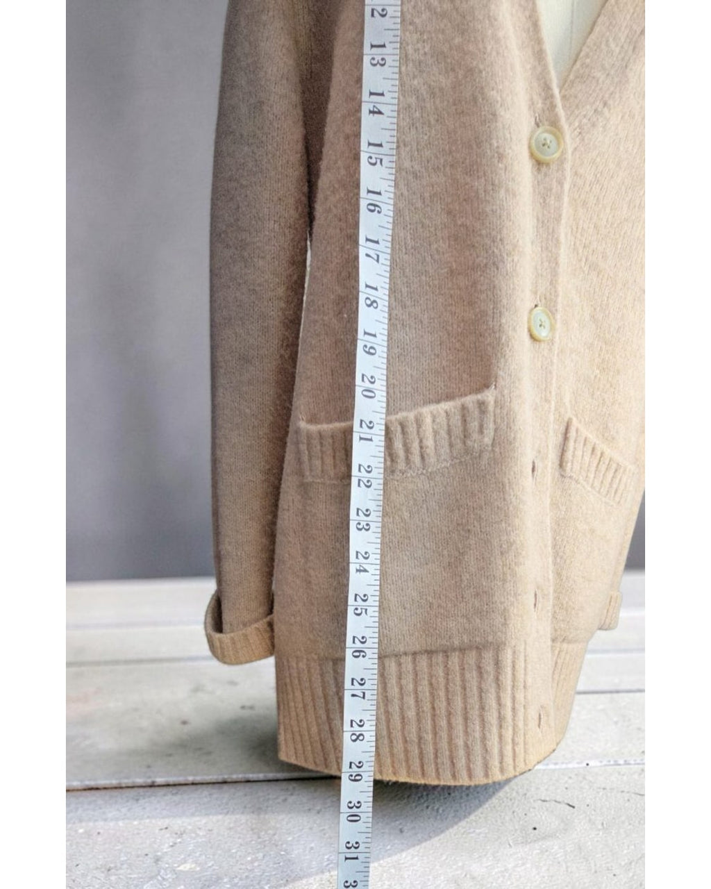 BANANA REPUBLIC Faux-Fur Collar Cardigan
