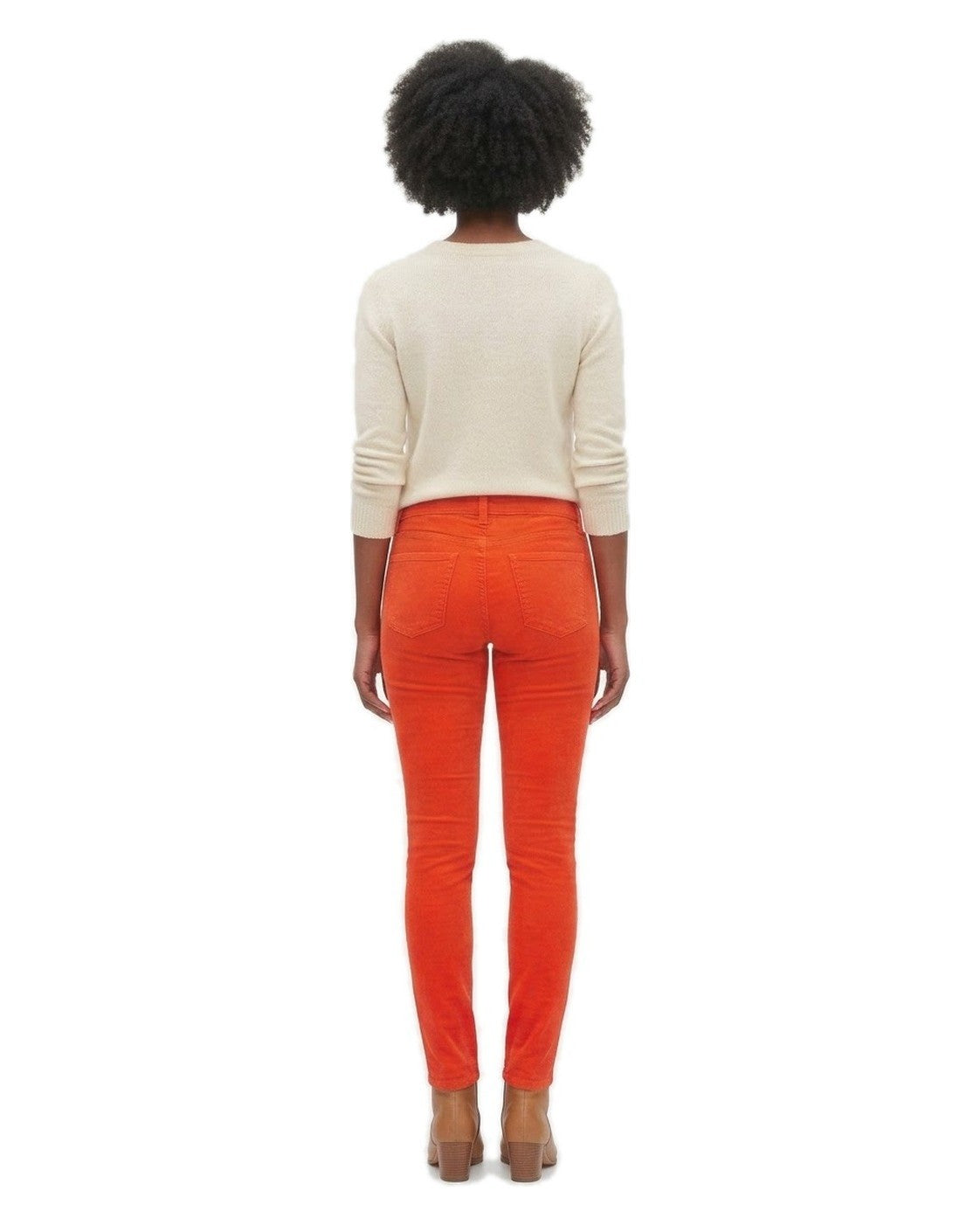 Gap 1969 Fine Corduroy Legging Jean - Lava Orange