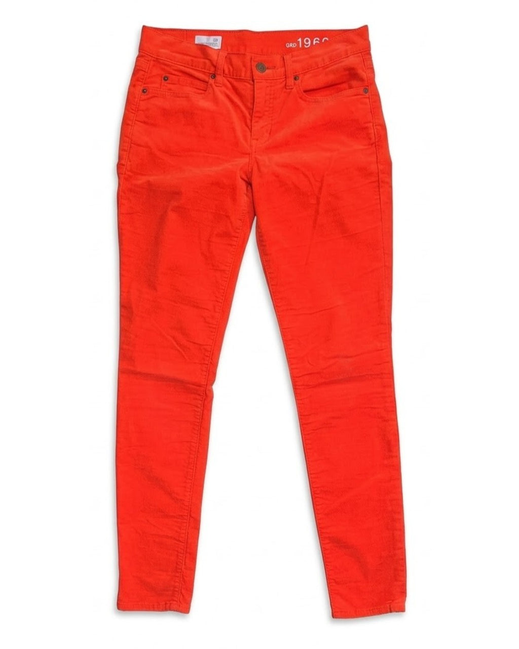Gap 1969 Fine Corduroy Legging Jean - Lava Orange