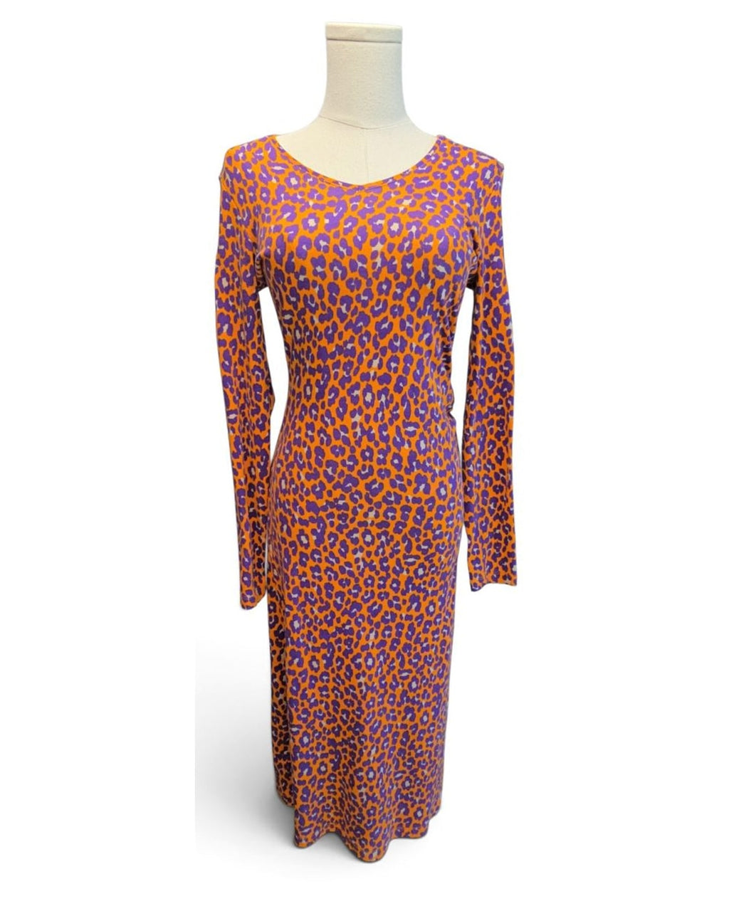 kettlewell Leopard Print Long-Sleeve Maxi Dress