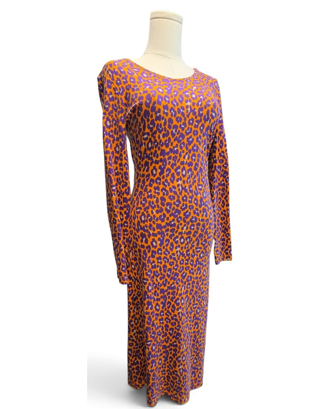 kettlewell Leopard Print Long-Sleeve Maxi Dress