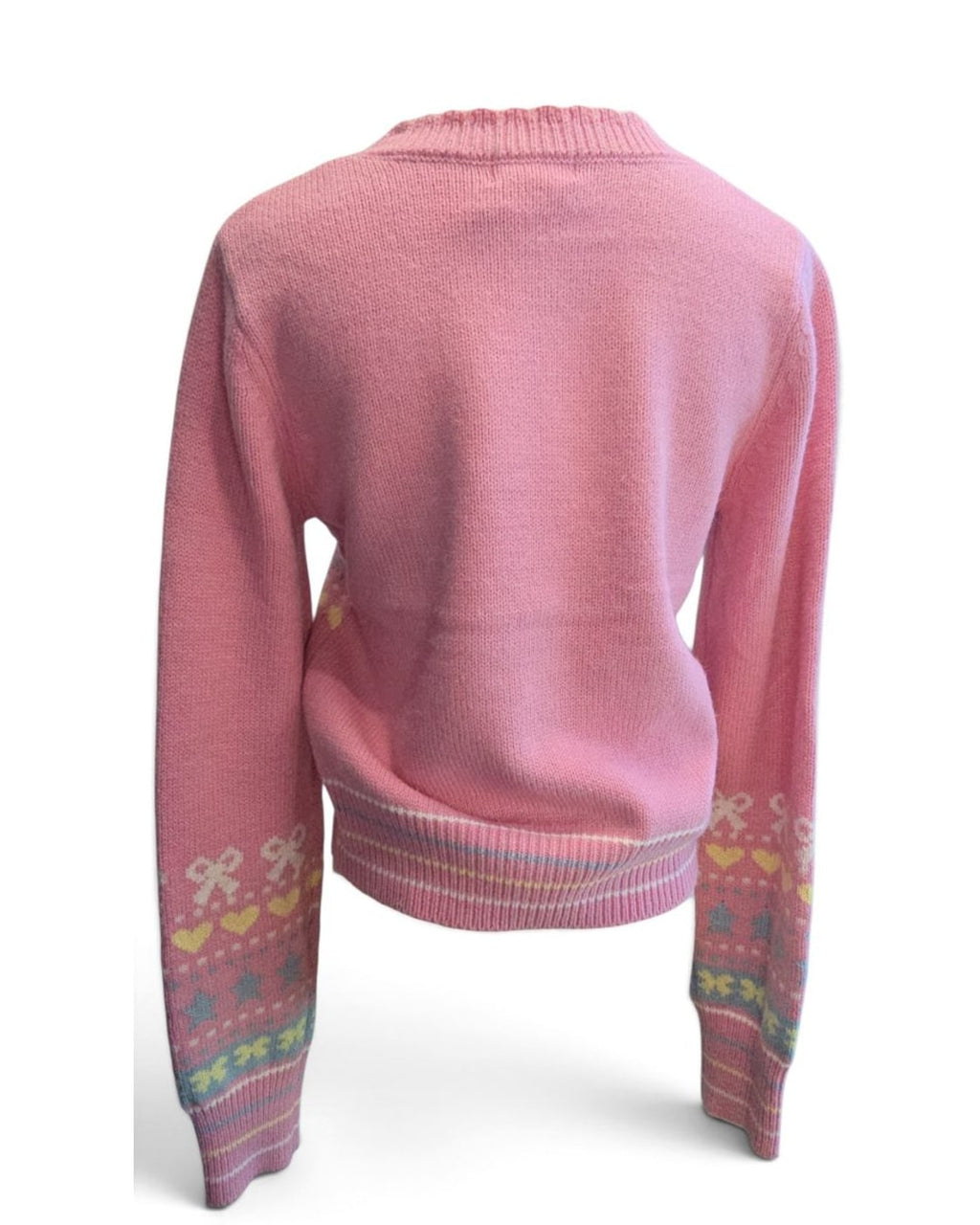 Sincerely Jules Fair Isle Heart Crewneck Sweater - Style# SW-124-808 - NWT